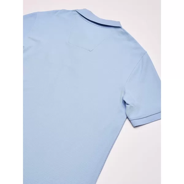 Nautica Mens Big and Tall Classic Fit Short Sleeve Solid Performance Deck Polo ShirtNoon Blue