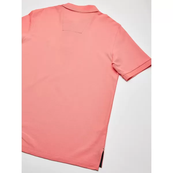 Nautica Mens Big and Tall Classic Fit Short Sleeve Solid Performance Deck Polo ShirtPale Coral