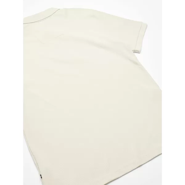 Nautica Mens Big and Tall Classic Fit Short Sleeve Solid Performance Deck Polo ShirtSail Cream