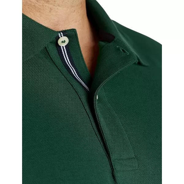 Nautica Mens Big and Tall Classic Fit Short Sleeve Solid Performance Deck Polo ShirtTidal Green