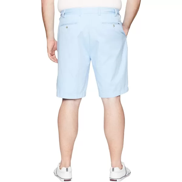 Nautica Mens Big and Tall Cotton Twill Flat Front Chino ShortNoon Blue