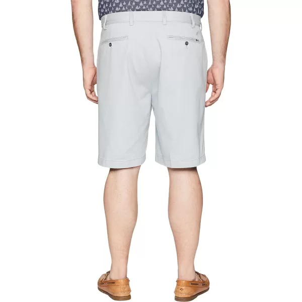 Nautica Mens Big and Tall Cotton Twill Flat Front Chino ShortTrue Quarry