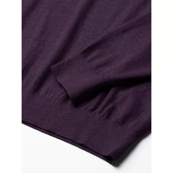 Nautica Mens Big and Tall Navtech QuarterZip SweaterBlackberry Heather