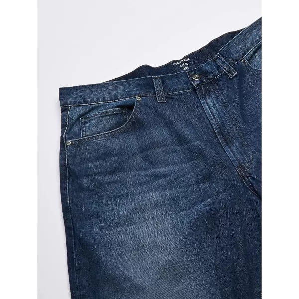 Nautica Mens Big and Tall Relaxed Fit JeanGlacier Blue Wash