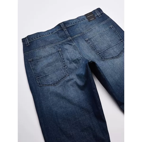 Nautica Mens Big and Tall Relaxed Fit JeanGlacier Blue Wash