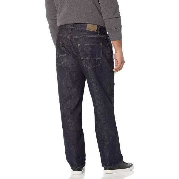 Nautica Mens Big and Tall Relaxed Fit JeanMarine Rinse