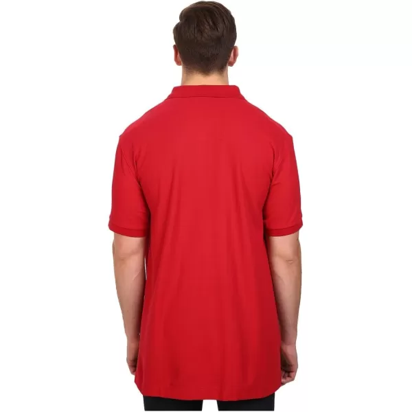 Nautica Mens Big and Tall Short Sleeve Solid Deck Polo ShirtNautical Red