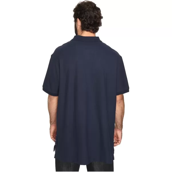 Nautica Mens Big and Tall Short Sleeve Solid Deck Polo ShirtNavy
