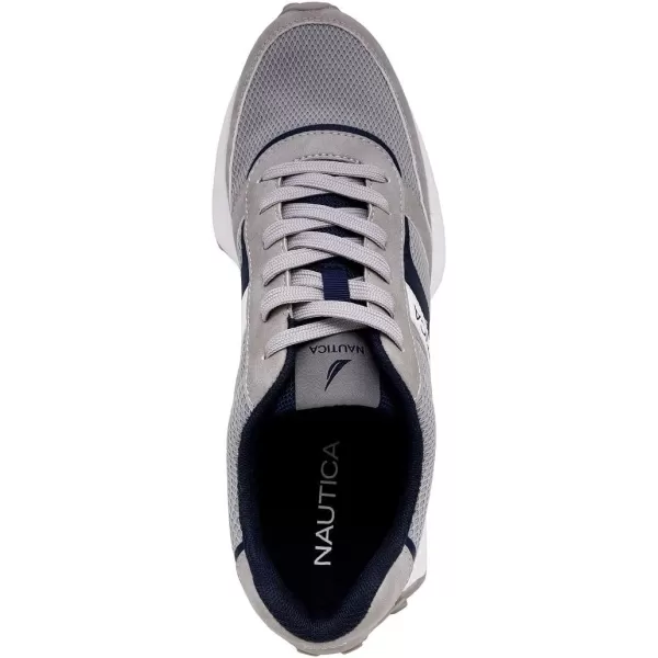 Nautica Mens Casual LaceUp Fashion Sneakers Oxford Comfortable Walking ShoeGrey Navyoutfall 4