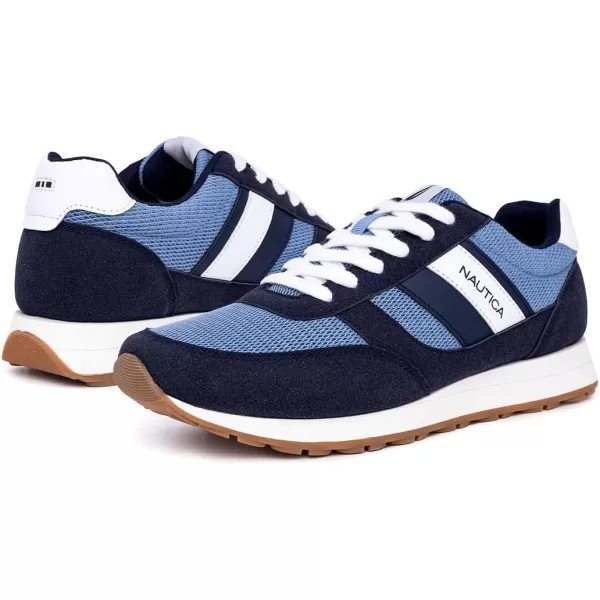 Nautica Mens Casual LaceUp Fashion Sneakers Oxford Comfortable Walking ShoeOutfallblue Navy