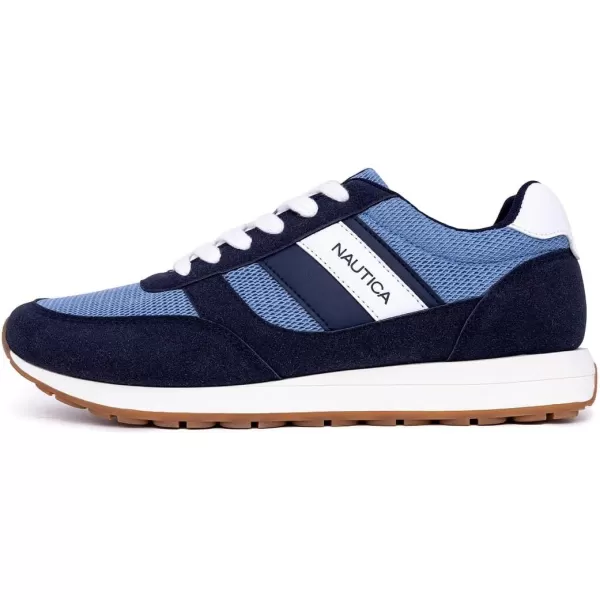 Nautica Mens Casual LaceUp Fashion Sneakers Oxford Comfortable Walking ShoeOutfallblue Navy