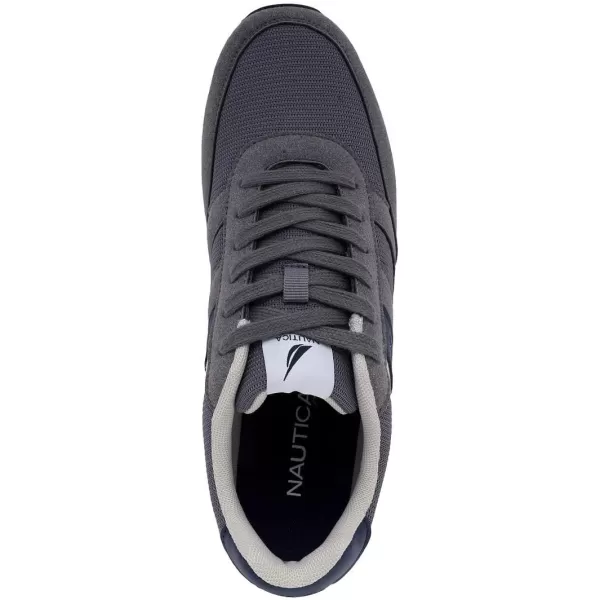 Nautica Mens Casual LaceUp Fashion Sneakers Oxford Comfortable Walking ShoeOutfallgrey Navy