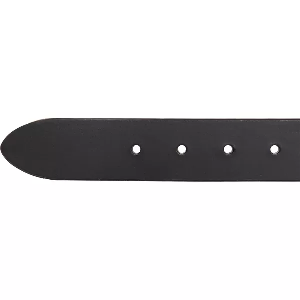 Nautica Mens Casual Padded Leather Belt with Signature OrnamentDebossed Logo  Black