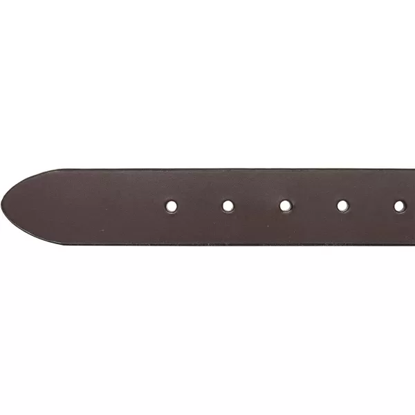 Nautica Mens Casual Padded Leather Belt with Signature OrnamentDebossed Logo  Brown