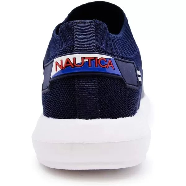 Nautica Mens Casual SlipOn Fashion SneakersWalking ShoesLightweight JoggersCrawfordnavy