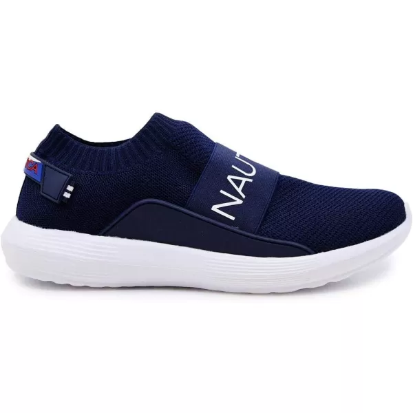 Nautica Mens Casual SlipOn Fashion SneakersWalking ShoesLightweight JoggersCrawfordnavy