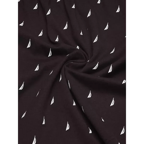 Nautica Mens Classic Cotton Loose Knit BoxerPeacoatAero BlueNautica RedSails Black 4 Pack