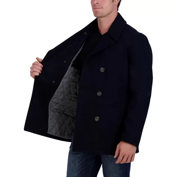 Nautica Mens Classic Double Breasted PeacoatDark Navy