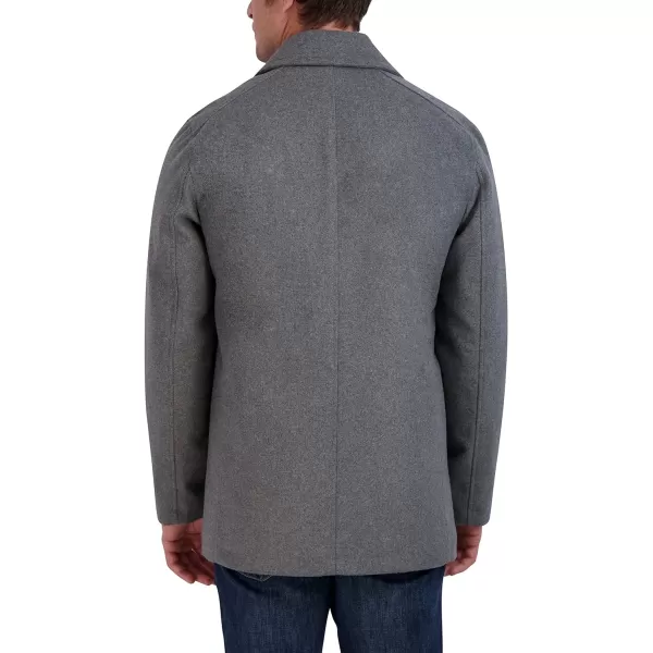 Nautica Mens Classic Double Breasted PeacoatLight Grey