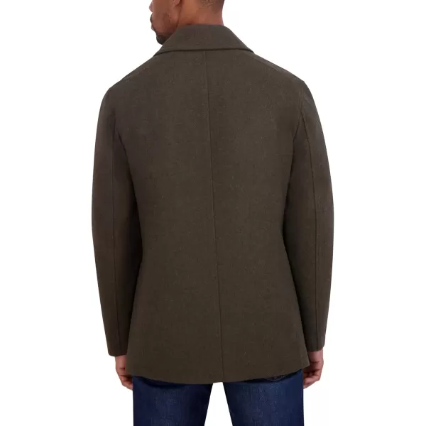 Nautica Mens Classic Double Breasted PeacoatLoden