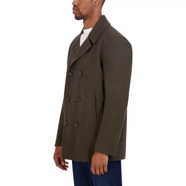 Nautica Mens Classic Double Breasted PeacoatLoden