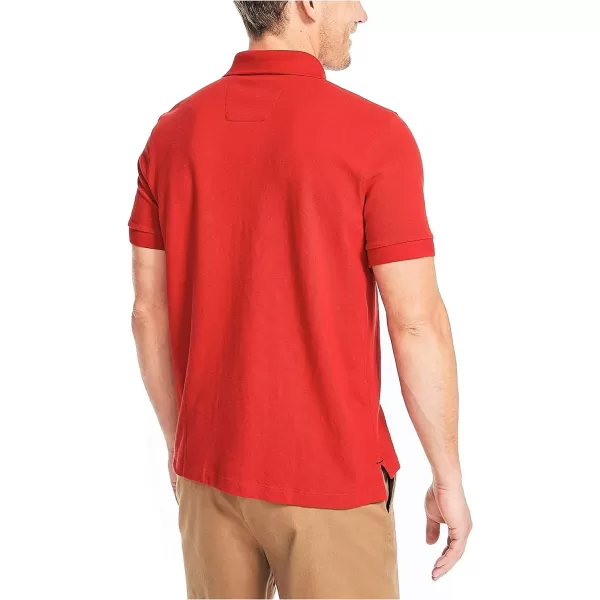 Nautica Mens Classic Fit Deck PoloBiking Red