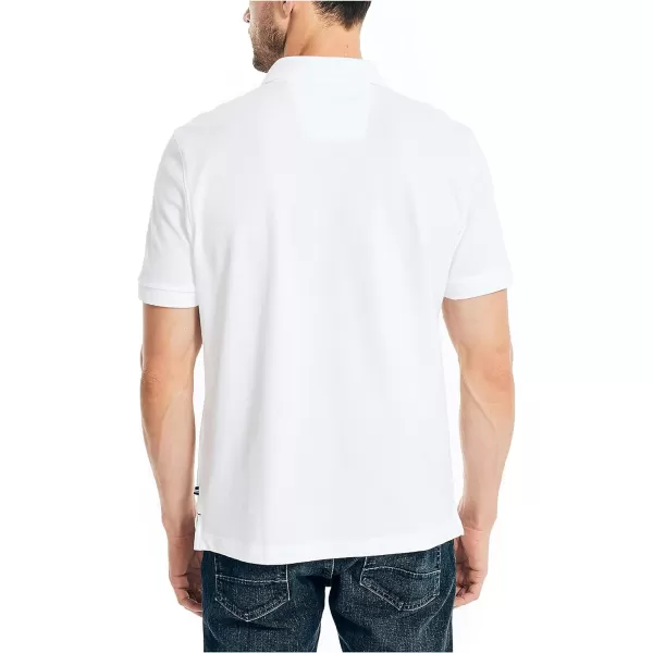 Nautica Mens Classic Fit Deck PoloBright White