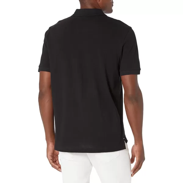 Nautica Mens Classic Fit Deck PoloTrue Black