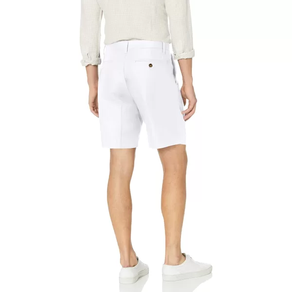 Nautica Mens Classic Fit Linen Blend ShortBright White