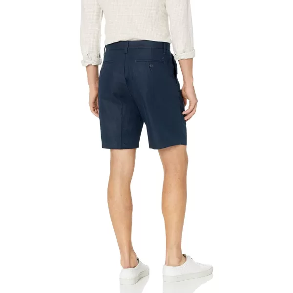 Nautica Mens Classic Fit Linen Blend ShortNavy