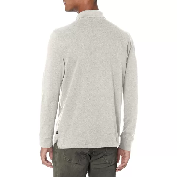 Nautica Mens Classic Fit LongSleeve Deck PoloGrey Heather