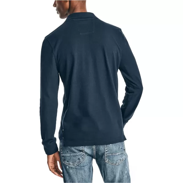 Nautica Mens Classic Fit LongSleeve Deck PoloNavy