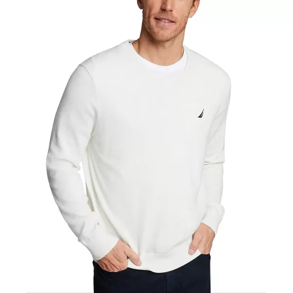 Nautica Mens Classic Fit Navtech Soft VNeck SweaterMarshmallow