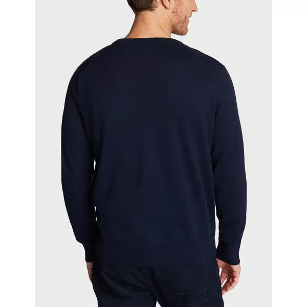 Nautica Mens Classic Fit Navtech Soft VNeck SweaterNavy