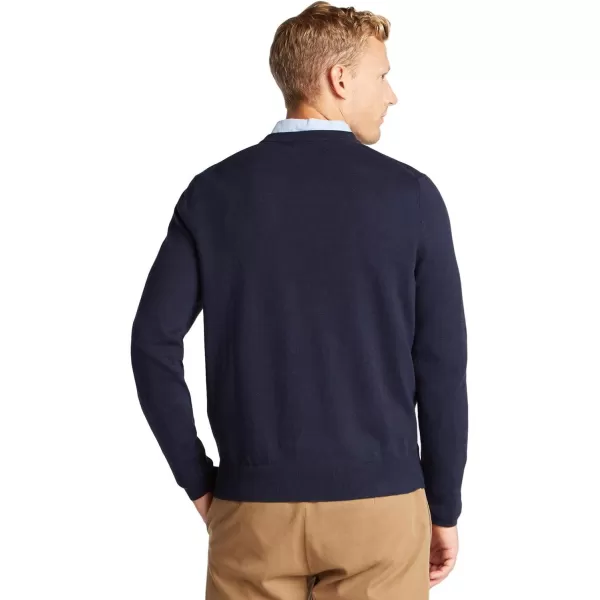 Nautica Mens Classic Fit Navtech Soft VNeck SweaterNavy Seas