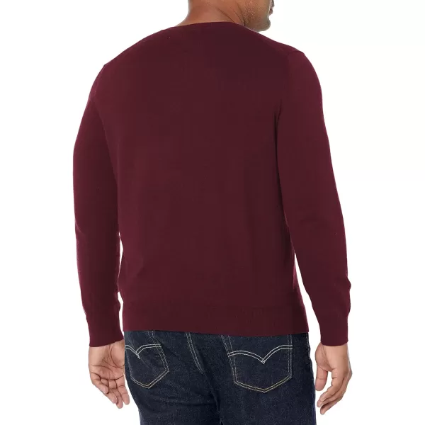 Nautica Mens Classic Fit Navtech Soft VNeck SweaterRoyal Burgundy