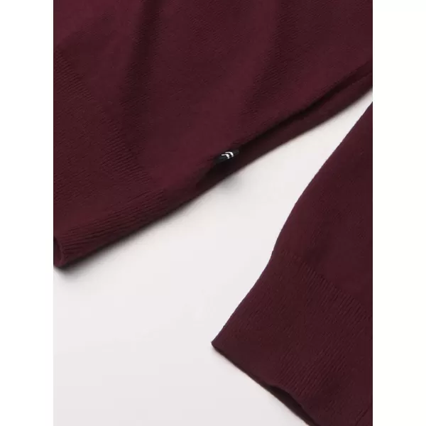 Nautica Mens Classic Fit Navtech Soft VNeck SweaterRoyal Burgundy