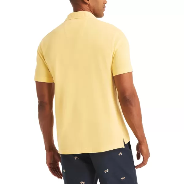 Nautica Mens Classic Fit Pieced PoloMellow Yellow