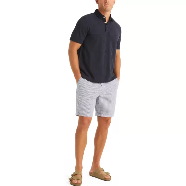 Nautica Mens Classic Fit Pieced PoloNavy Seas