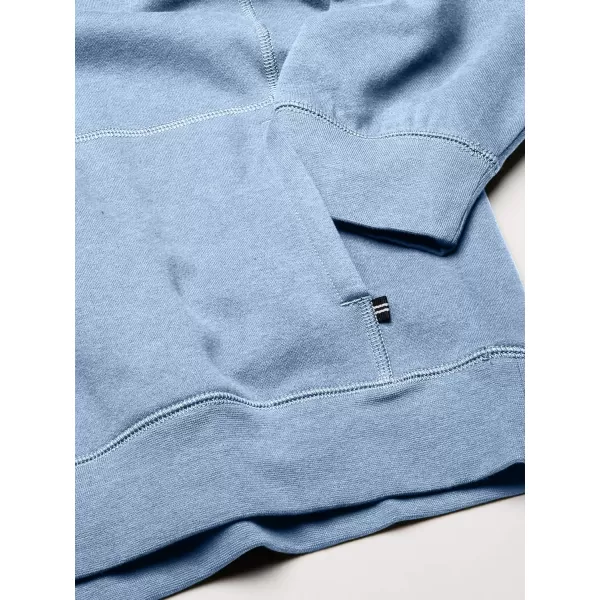 Nautica Mens Classic Fit QuarterZip Fleece PulloverCharter Blue Heather