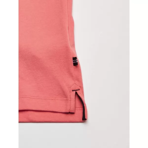 Nautica Mens Classic Fit Short Sleeve Dual Tipped Collar Polo ShirtPale Coral