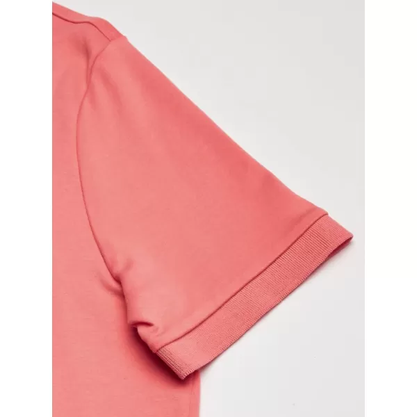 Nautica Mens Classic Fit Short Sleeve Dual Tipped Collar Polo ShirtPale Coral