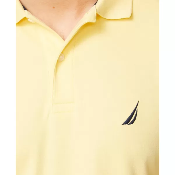 Nautica Mens Classic Fit Short Sleeve Solid Soft Cotton Polo ShirtCorn