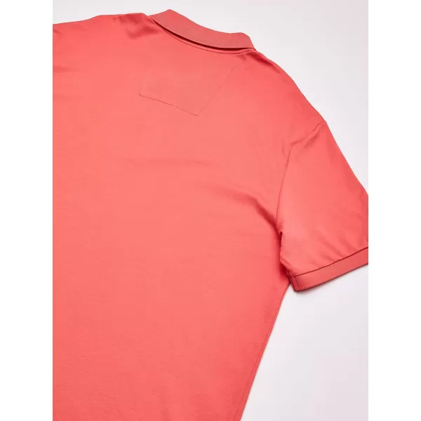 Nautica Mens Classic Fit Short Sleeve Solid Soft Cotton Polo ShirtDreamy Coral