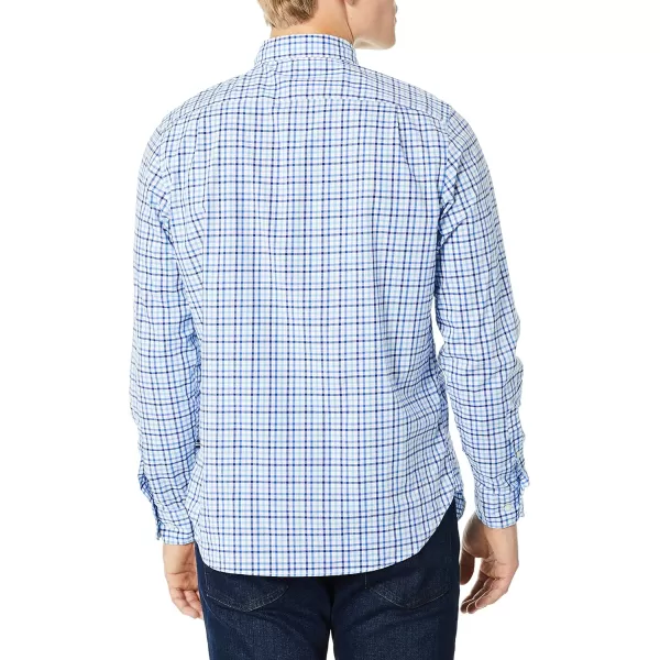 Nautica Mens Classic Fit Stretch Solid Long Sleeve Button Down ShirtBright White