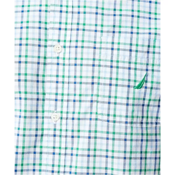 Nautica Mens Classic Fit Stretch Solid Long Sleeve Button Down ShirtCosmic Fern