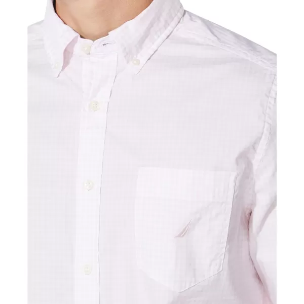 Nautica Mens Classic Fit Stretch Solid Long Sleeve Button Down ShirtCradle Pink