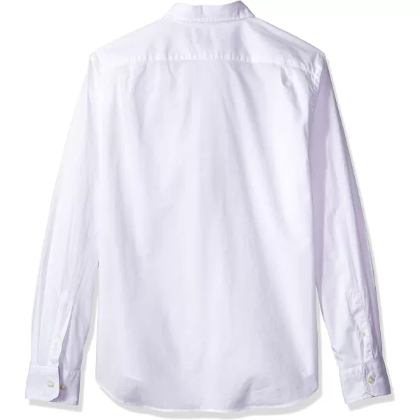 Nautica Mens Classic Fit Stretch Solid Long Sleeve Button Down ShirtMarshmallow