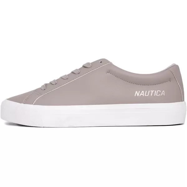 Nautica Mens Classic LaceUp Low Top Fashion Sneaker Loafer  Stylish and Comfortable Casual ShoeGreyhoughton X