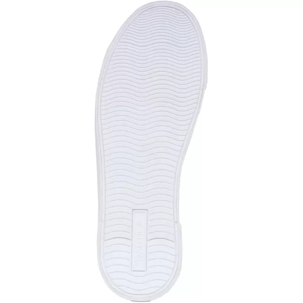 Nautica Mens Classic LaceUp Low Top Fashion Sneaker Loafer  Stylish and Comfortable Casual ShoeWhite Royalcolpa X